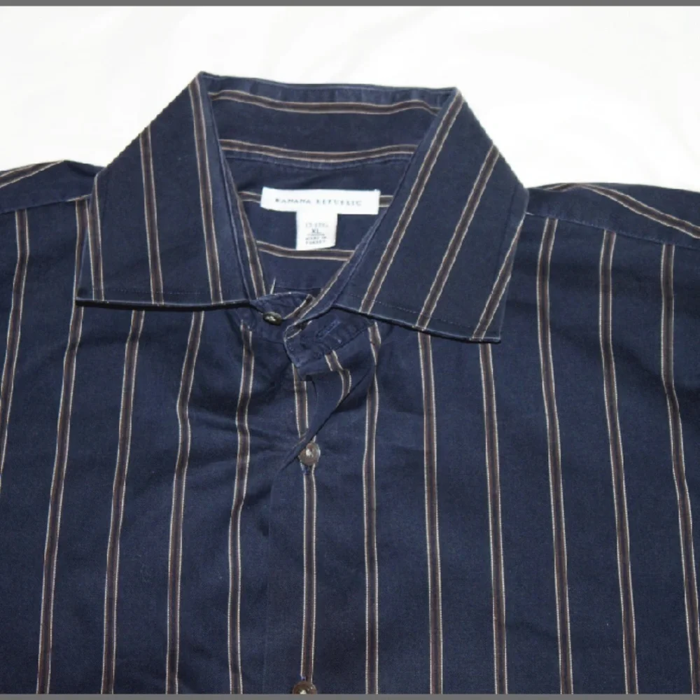 Banana Republic Men's Long Sleeve Button‎ Front Shirt Size 17-17 1/2